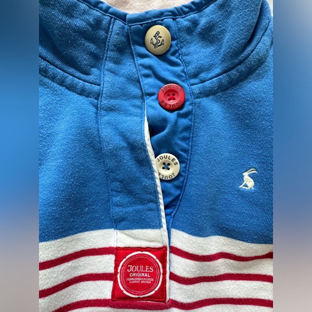 Joules Striped Sweatshirt Top - Picture 3 of 10